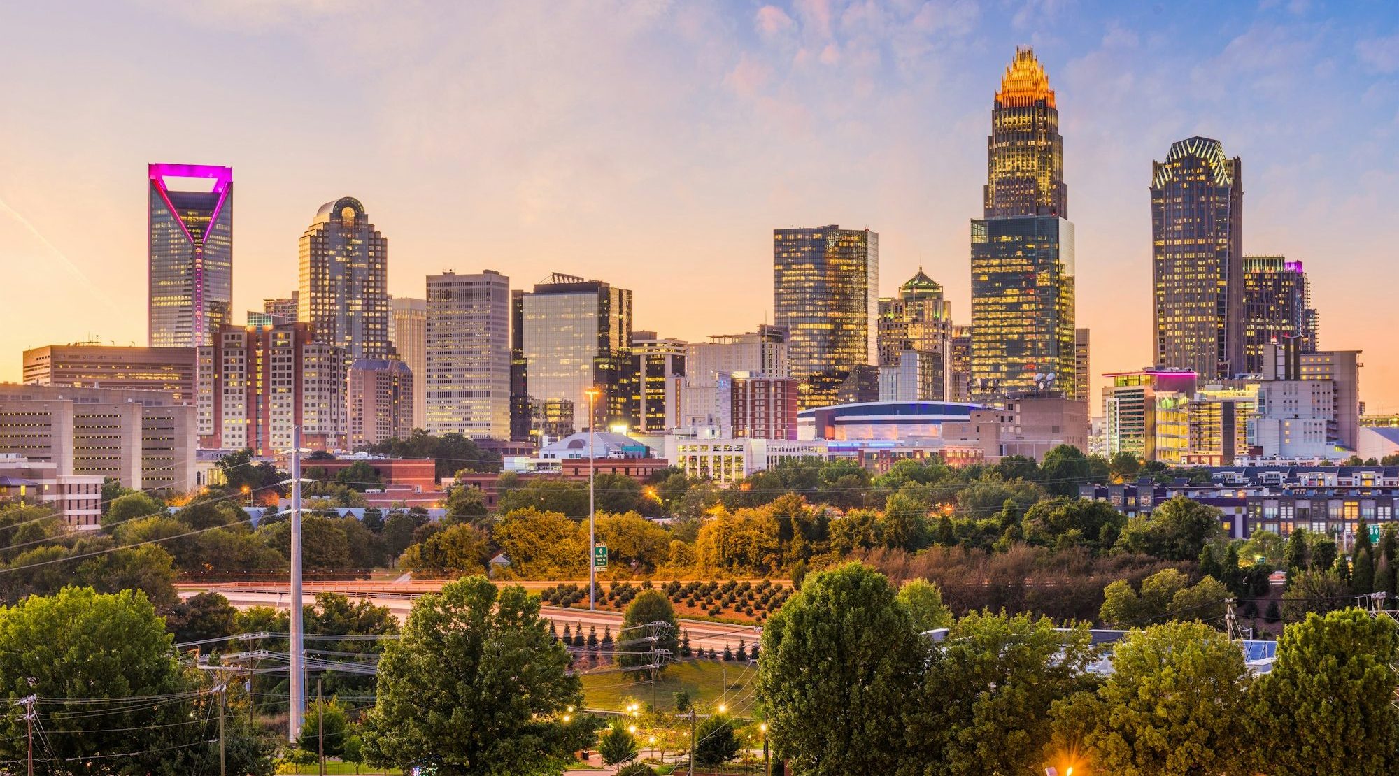 Charlotte, North Carolina, USA Skyline